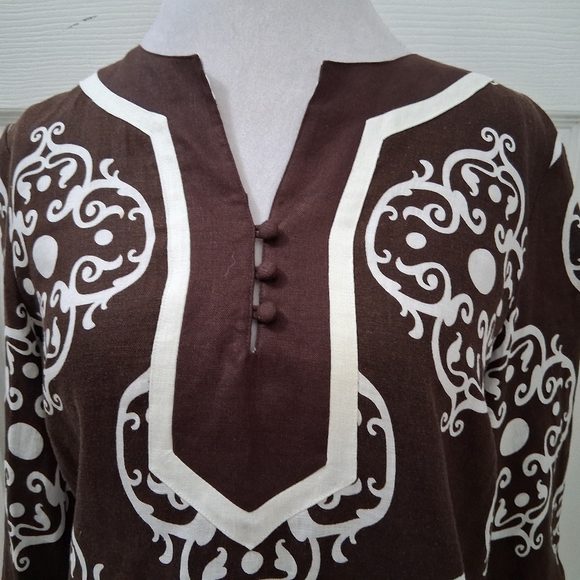 Style & Co. Linen Print Tunic Size 6 - Picture 4 of 12
